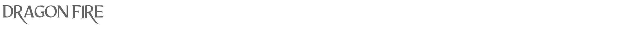 Sample characters Dragon Fire Font